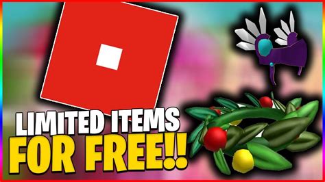 HOW TO GET FREE ROBLOX LIMITED ITEMS YouTube