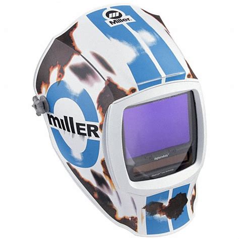 Miller Electric Auto Darkening 4 Arc Sensors Welding Helmet 494d93280051 Grainger