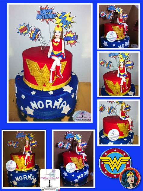 Wonder Woman Cake 2 Level 8¨ Nutella Cake 6¨ Butterpecan Cake