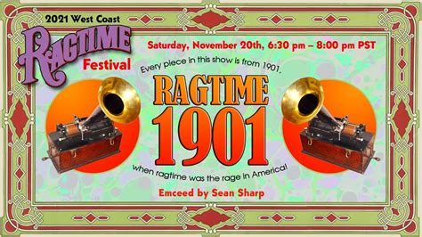 West Coast Ragtime Festival 2021 Ragtime 1901 YouTube