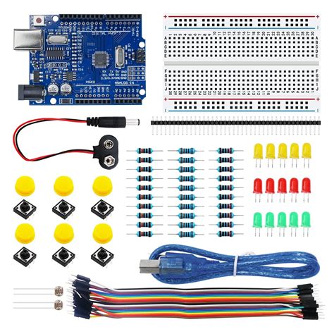 Kit Pemula Dasar Untuk Uno R Peralatan Diy Arduino Dengan Papan R