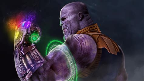 Thanos And Infinity Gauntlet 4k Ultra Hd Avengers Endgame Wallpaper By H K Artworks