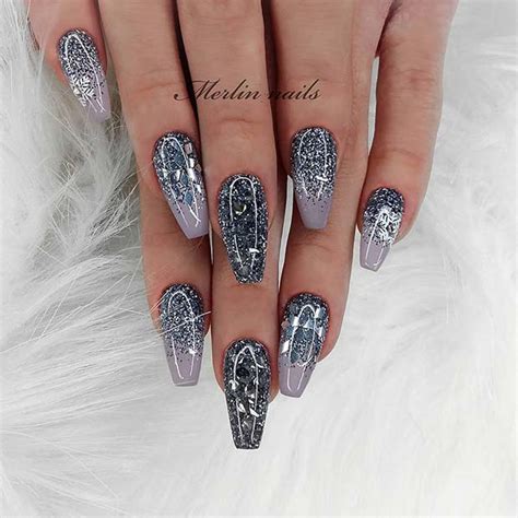 43 Beautiful Nail Art Designs for Coffin Nails - StayGlam