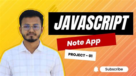 Note App Vanilla Javascript Project Youtube