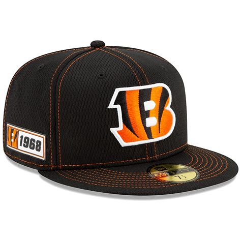 Mens New Era Black Cincinnati Bengals 2019 Nfl Sideline Road Official