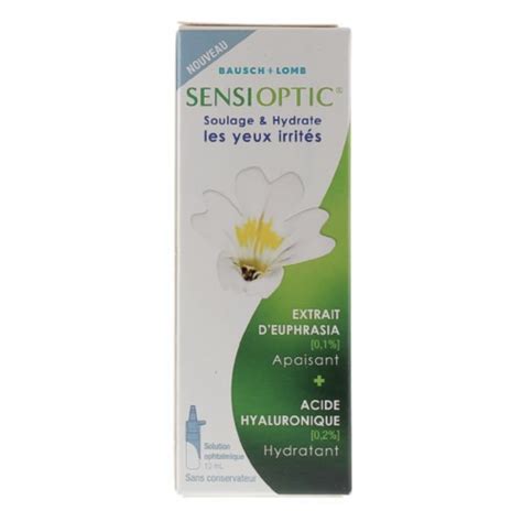 SENSIOPTIC SOLUTION Soulage et Hydrate Yeux Irrités 10ml