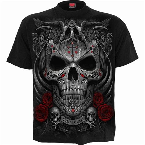 The Dead Mens Black Skull T Shirt • Immoral Fashion