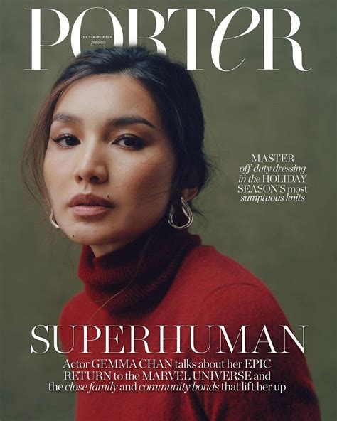 Gemma Chan Covers Porter Magazine November 1st 2021 By Annie Lai