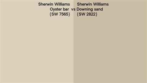 Sherwin Williams Oyster Bar Vs Downing Sand Side By Side Comparison