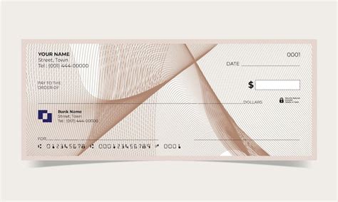 Premium Vector | Blank check, bank cheque design, vector format