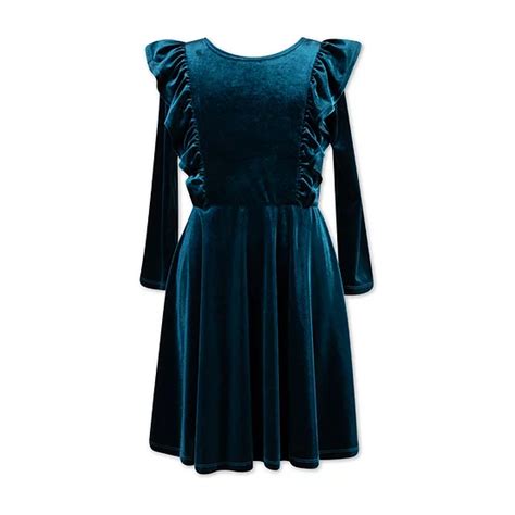 Speechless Big Girls Long Sleeve Fit Flare Dress Color Teal Jcpenney