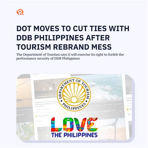Rappler on Twitter: "The Department of Tourism (DOT) has taken the