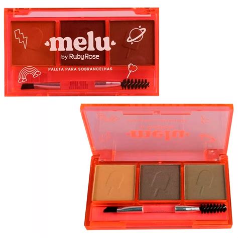 Paleta De Sombras Para Sobrancelhas Cor Melu By Ruby Rose