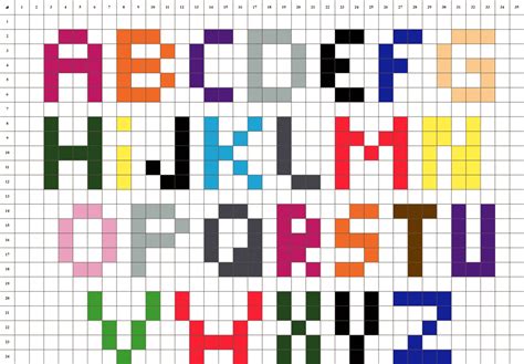 Alphabet - Pixel Art