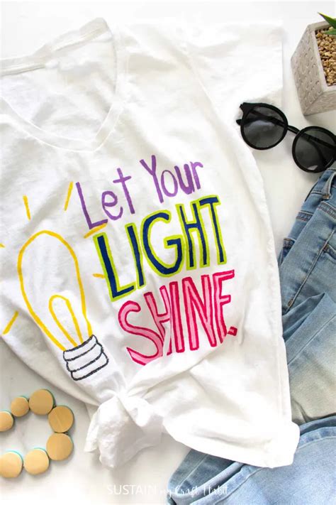 Let Your Light Shine DIY TShirt Painting – Sustain My Craft Habit