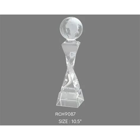 Transparent Glass Crystal Trophies At Rs 1485 Piece New Delhi ID