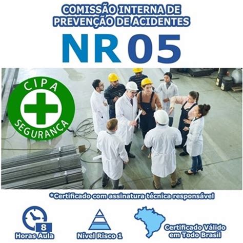 Curso NR 5 Comissão Interna De Prevenção De Acidentes e de Assédio Básico