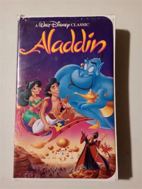 Rare Bande Vhs Aladdin Walt Disney Classique Diamant Noir Eur