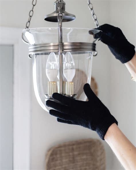 How To Clean A Glass Light Fixture The Creek Line House