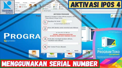 Aktivasi Program Ipos Dengan Serial Number Program Ipos