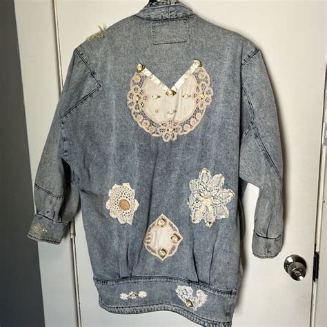 GAZOZ Jackets Coats Vintage Gazoz Oversized Denim Jacket With