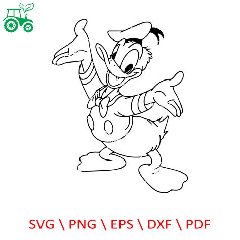 Donald Duck Svg File Disney Svg Digital File Inspire Uplift