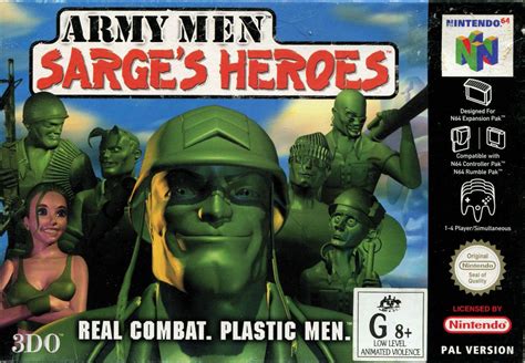 Army Men Sarge S Heroes Cover Or Packaging Material MobyGames