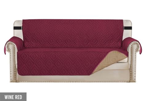 Water Resistant Reversible Quilted Sofa Cover — Off The Back