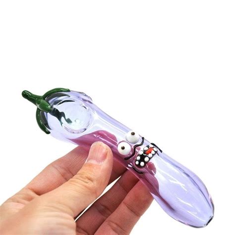 56″ Eggplant Glass Hand Pipe Maybao Wholesale Smoking Accessories