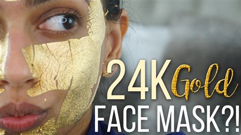 Try It Tuesday 24k Gold Face Mask Youtube