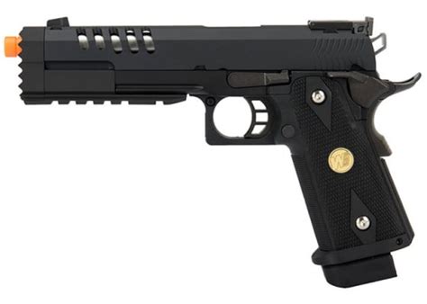 WE Tech 1911 Hi Capa Custom Hyper Strike GBB Airsoft Pistol Black