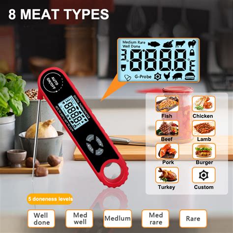 J&R Alarm Meat Thermometer with Wired Probe