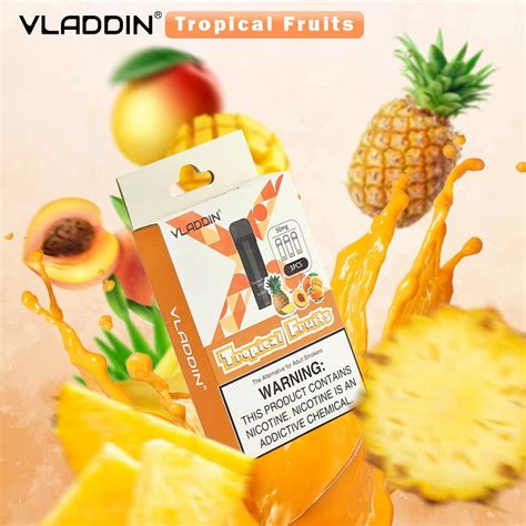 CLOSESYSTEM Vladdin X Cartridge Tropical Fruit ยกกลอง3ตว 3 2ml 1