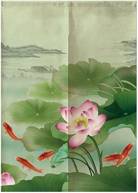 Amazon Myru Koi Fish Japanese Curtain Noren Tapestry Japanese