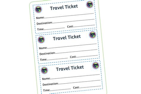 FREE Boarding Passes Printable Role Play Activity Template Early Years