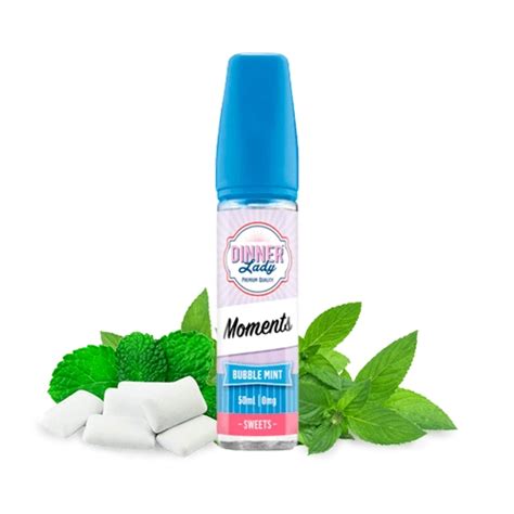 E Líquido Dinner Lady Moments Bubble Mint 50ml Al Mejor Precio En Vapori