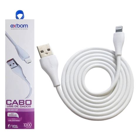 Cabo IPhone Lightning 2 4A Turbo 1 Metro Emborrachado Para Dados E