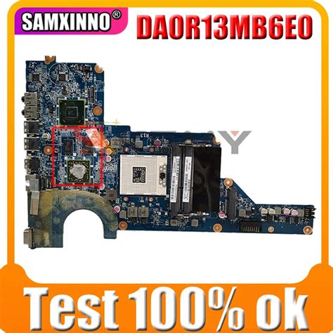 Placa Base Para Ordenador Portátil Hp Pavilion 650199 001 Da0r13mb6e0 Rev E W 216 0809024 Gpu