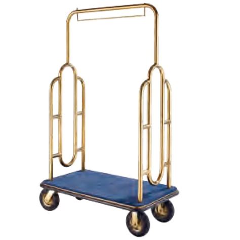 High Quality Birdcage Trolley Luggage Carts Custom Adjust Lobby Vintage