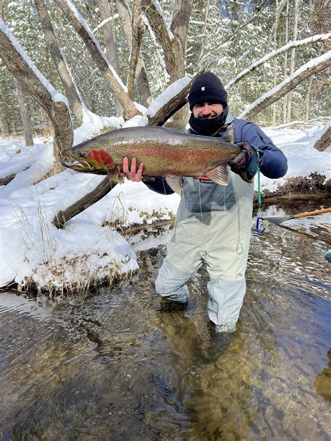 February Fly Fishing First GREAT LAKES Steelhead R Fishing