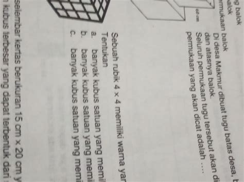 sebuah rubik    memiliki warna  studyx
