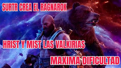 Kratos Y Atreus Vs Las Valkirias Hrist Y Mist En Modo Dame God Of War