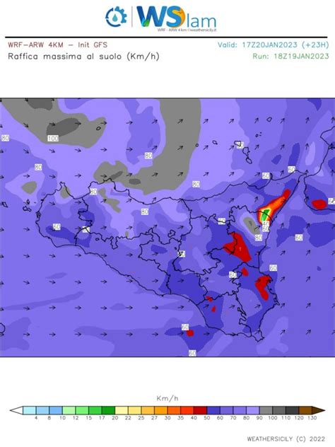 Meteo Sicilia Ciclone Polare In Atto Attenzione Ai Forti Venti E Alla