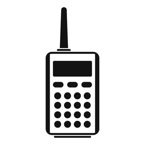 Premium Vector Talkie Radio Icon Simple Illustration Of Talkie Radio