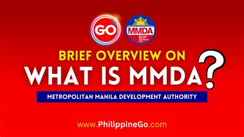 What Is MMDA A Comprehensive Overview To The Metropolitan Manila