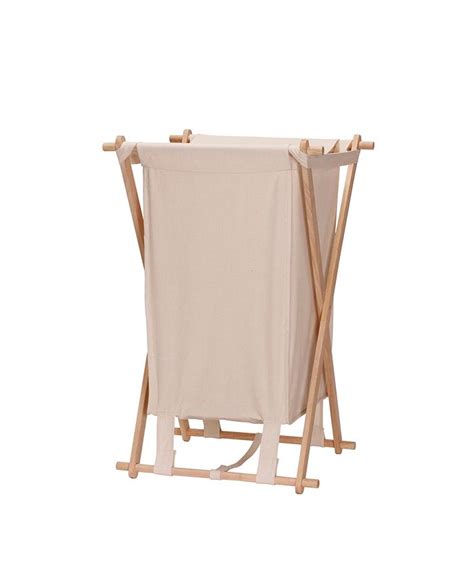 Household Essentials Collapsible Wood X Frame Laundry Hamper Macys