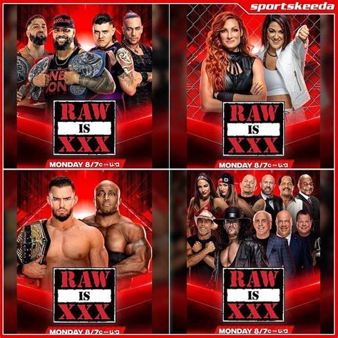 WWE RAW 30th Anniversary: What matches are announced for WWE RAW's 30th ...