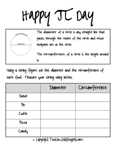 21 Best Ideas Pi Day Worksheets Activities - Home, Family, Style and ...