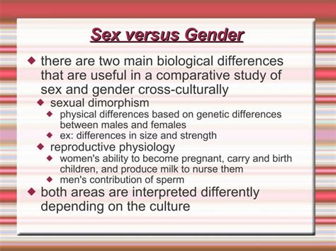 Lecture 11 Sex And Gender Ppt