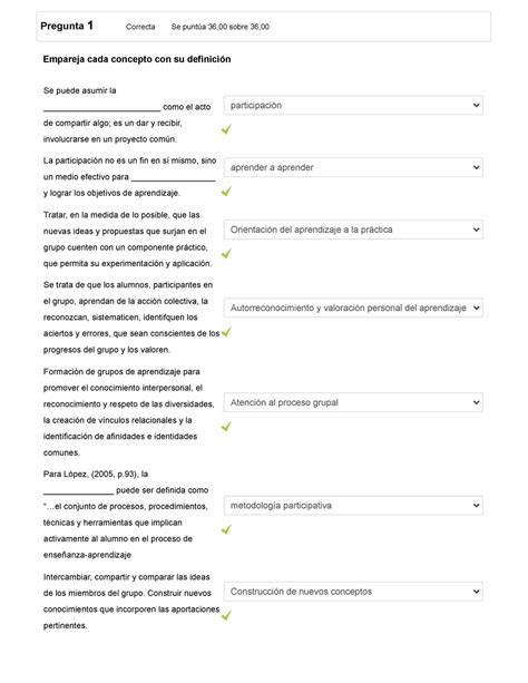 Cuestionario A Modo De Tarea Semana VIII Pregunta 1 Correcta Se